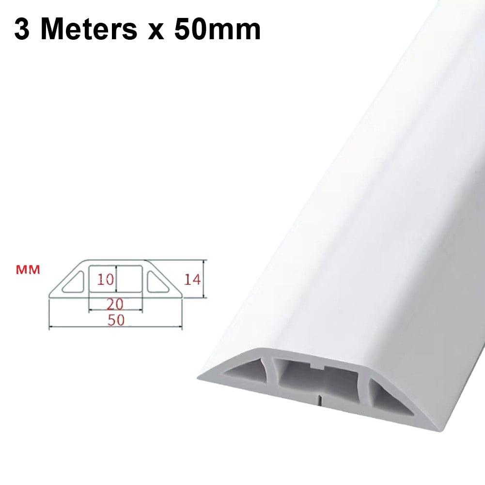 Floor Cable Cover 3 Meters Floor Cable Protector Wire Covers 3 Cord