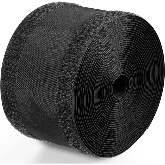 Floor Cable Protector for Carpet Hook and Loop Cord Cover 2.8 Inch x 30 Feet Black Cable Management