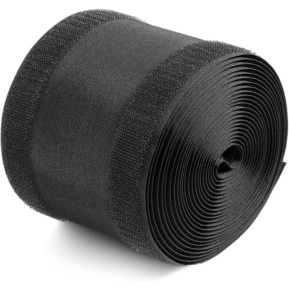 Floor Cable Protector for Carpet Hook and Loop Cord Cover 4 Inch x 30 Feet Black Cable Management
