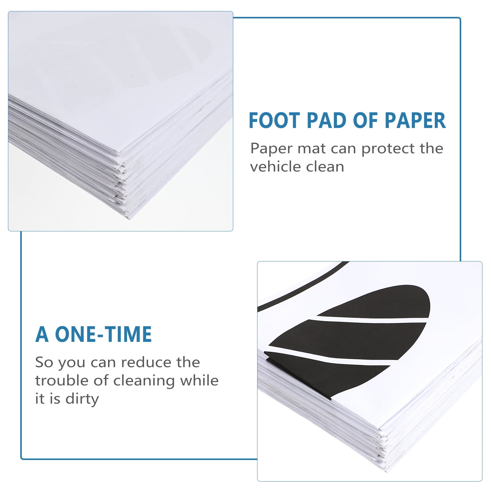 Floor Car Paper Mats Mats Mat Footautomotive Cars Auto Pads Covers Pad