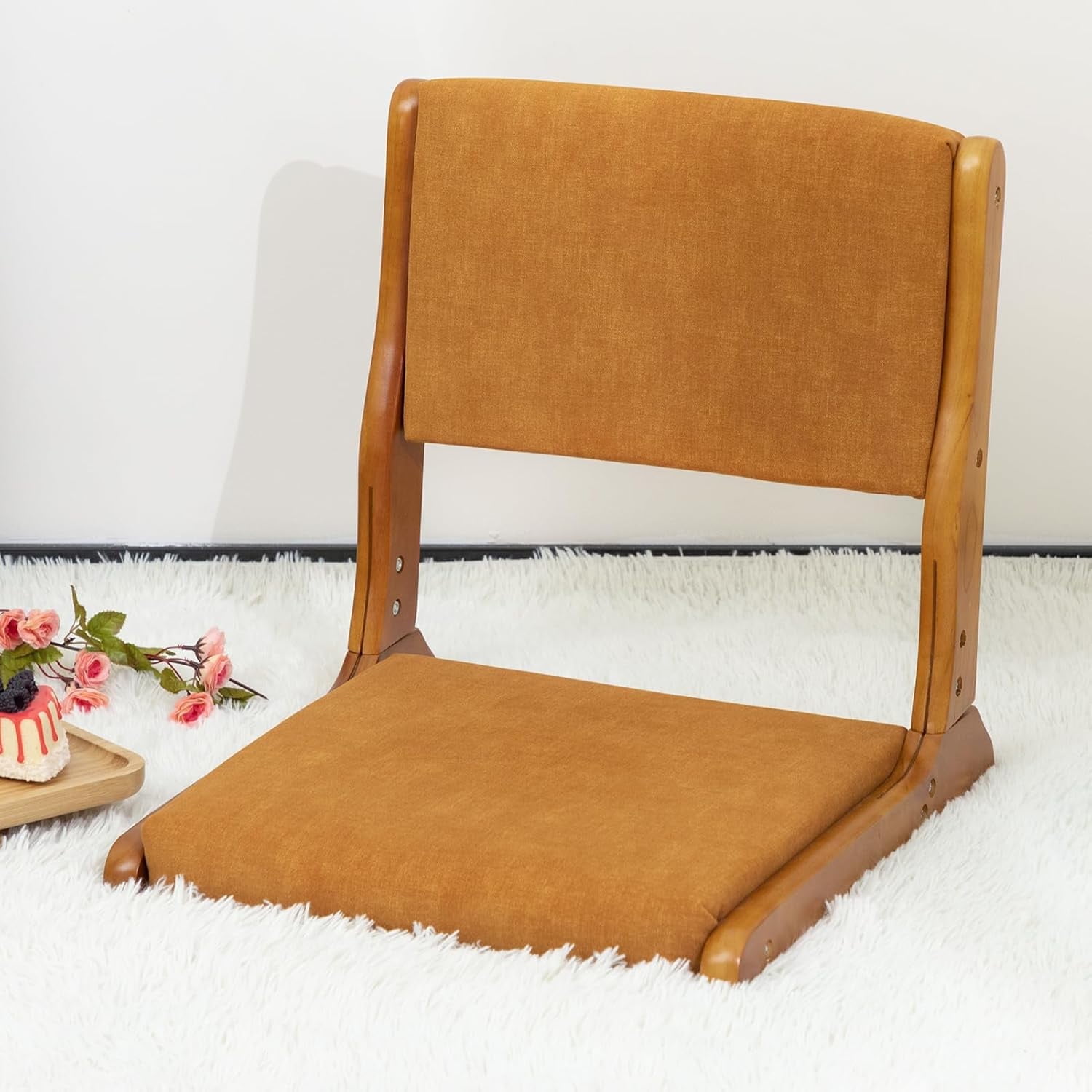 Floor Chair with Back Support, Foldable Japanese Style Floor Chair