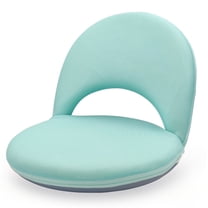 Floor Chair with Back Support, Foldable Adjustable Floor Seat, 5-Position Padded Recliner Floor Chair for Gaming, Reading and Meditation (Green)