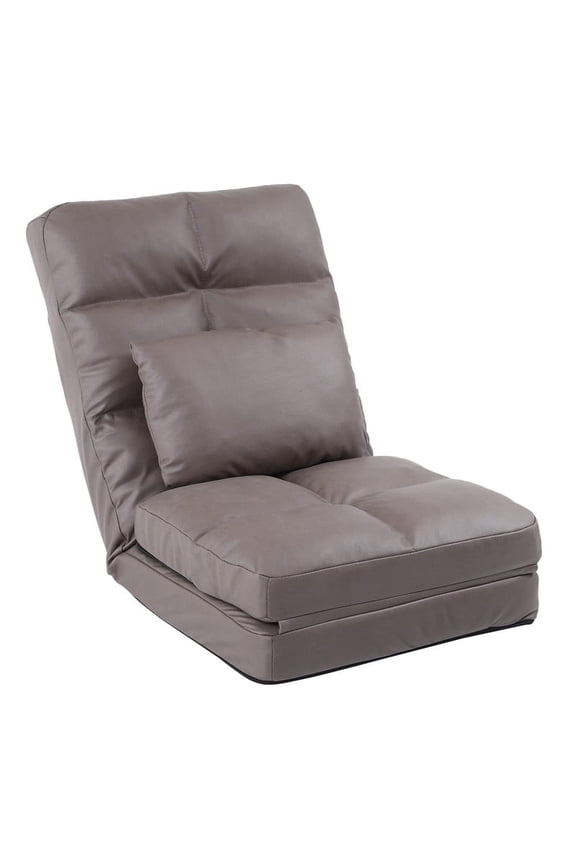 Floor Chair with Back Support for Adults Adjustable 14 Positions Video Game Chairs Foldable Floor Lounger with Pillow