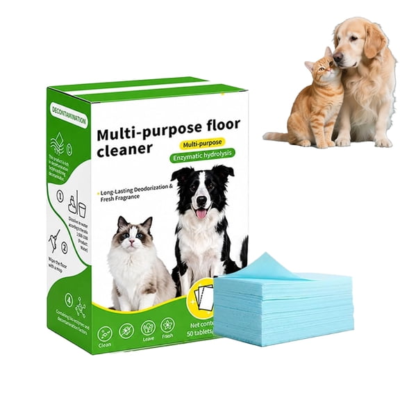 Floor Clean Tablets, Multi-Effect Fresh Scent Cleaning Tablets for Tile Wood Laminate Kitchen Bathroom.(1Pcs)