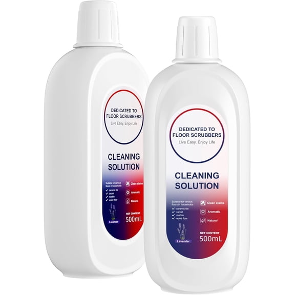 Floor Cleaner 1000ml Lavender Scent Compatible with Tineco Cleaning Solution, Residue & Streak Free, Suitable for All Robot Vacuum Cleaners and Wireless Wet Dry Dual-Use Vacuum Cleaners (Lavender)