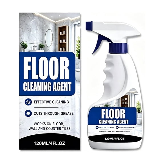 Floor Cleaner, Stain, Dirt and Grime Remover with Streak-Free Shine, for Tile, Wood, Vinyl, Laminate and Daily Mopping, 120ml
