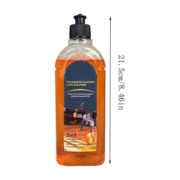 Floor Cleaner, 500ml Oil Floor Care Solution for Sealed Wood, Laminate, Tile, Vinyl & Stone, Removes Grime While Nourishing and Restoring Natural Shine Multicolor
