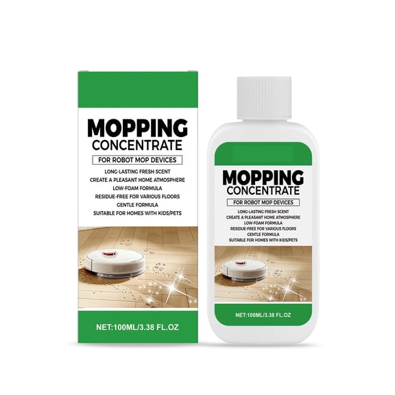 Floor Cleaner Concentrated For Wood Tile Robot Mops Lemon Scent 3.4 Fl Oz 1 Pack