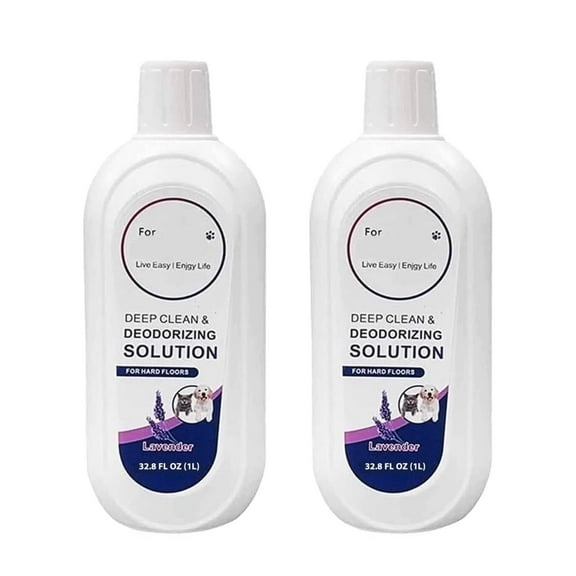 Floor Cleaner - Deep Cleans All Hard Floors - Lavender Scent - 1 Liter Compatible with Tineco IFloor 2/3 Breeze, FLOOR ONE S3/S5/S5 Pro 2/S6/S7 Pro (2 Pack)