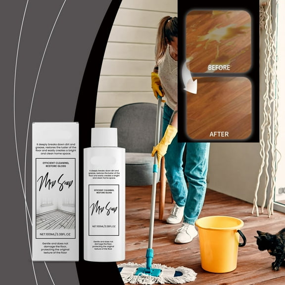 Floor Cleaner, Heavy Duty Floor Cleaner for Stains and Grease, Multi-Surface Safe with Fresh Scent, Eco-Friendly Degreaser, Cleaning Solution