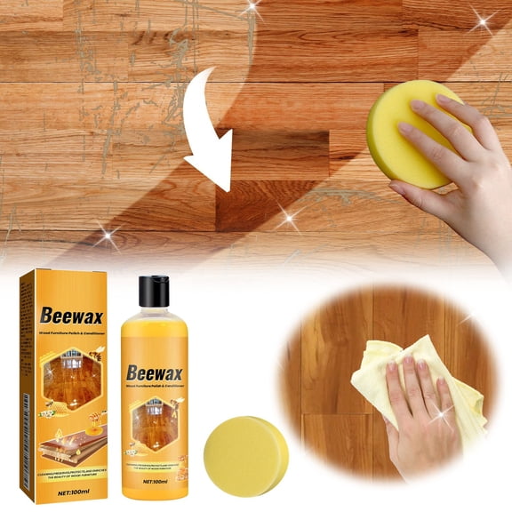 Floor Cleaner Home Wooden Floor Cleaning Wax Decontamination Polish 100ml