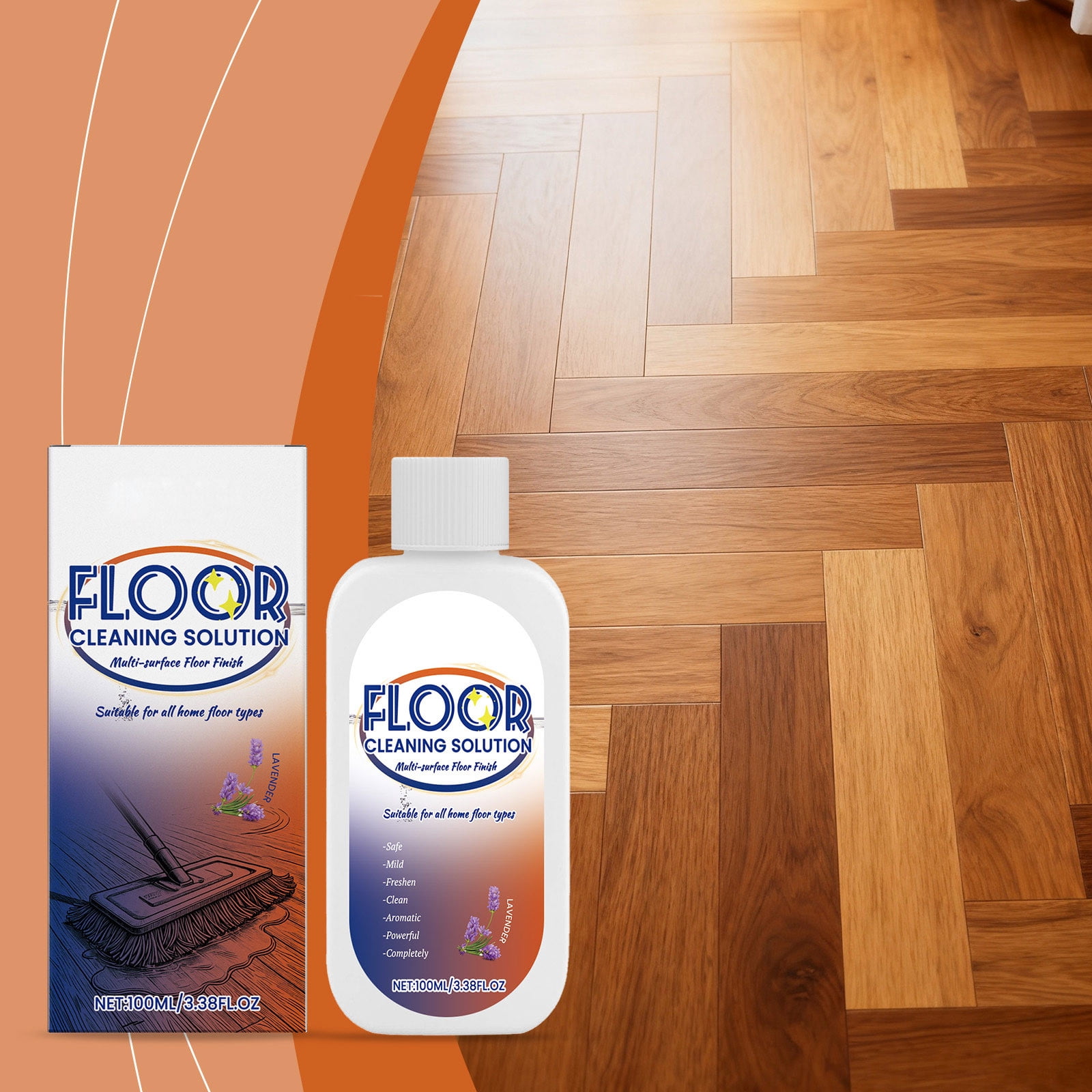 Floor Cleaner Liquid 100ml,Daily Tile Cleaner,Hardwood Floor Cleaner ...