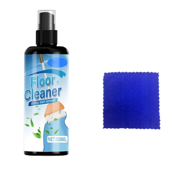 Floor Cleaner & Polish Spray, 120ml Multi-Surface Floor Cleaner, Wood Tile Laminate Floor Polishing, Stain Remover & Brightener