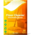thumbnail image 1 of Floor Cleaner Sheets (Concentrated Dissolvable Cleaning Sheets for Use in Buckets & Re-fillable Spray Mops), Lime Scent - Pack of 30, 1 of 8