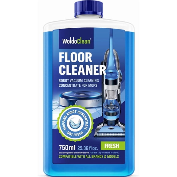 Floor Cleaner Solution for Robot Mops 25.36 ounces - Concentrate makes 40 gallons, compatible with Roborock, Dreame, Roomba, Tineco