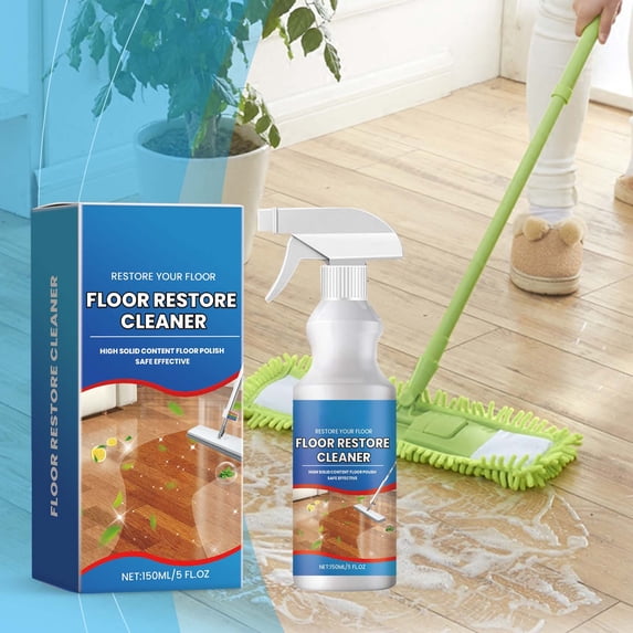 Floor Cleaner Spray, Non-Slip Quick-Drying Formula, Hardwood Tile Laminate Floor Cleaner, Stain Removing Solution, Multi-Surface Shine Enhancer, Fresh Scent