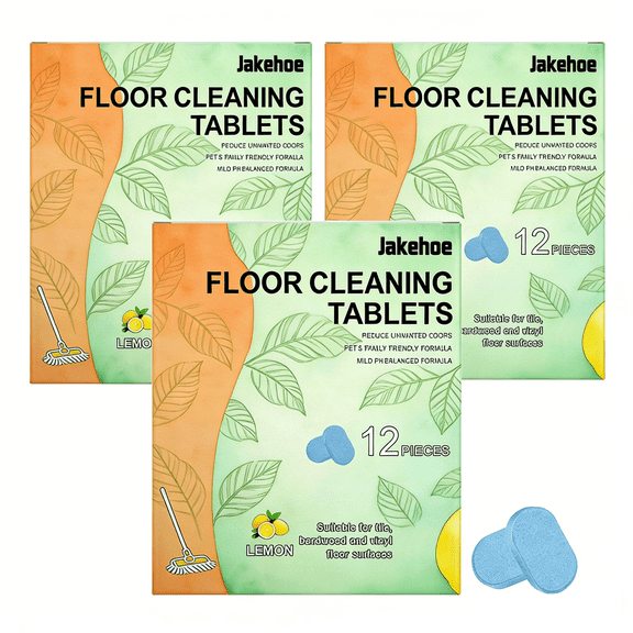 Floor Cleaner Tablets, Deep Clean Formula Cleaners, Mopping Pods with Fast Dissolve, Household Care for Hardwood Laminate Tile Bathroom Kitchen Laundry Home(RL 3 PCS)