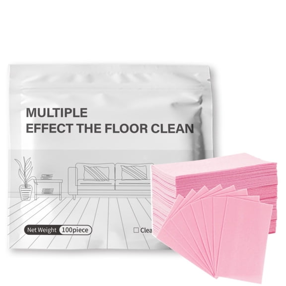 Floor Cleaner Tablets, Dissolvable Mopping Pod, Multi-Surface Cleanser 100Pcs, Concentrated Tablet For Hardwood, Tile, Laminate Multi-Surface Household Floor Sanitizing Deep Clean,Pink