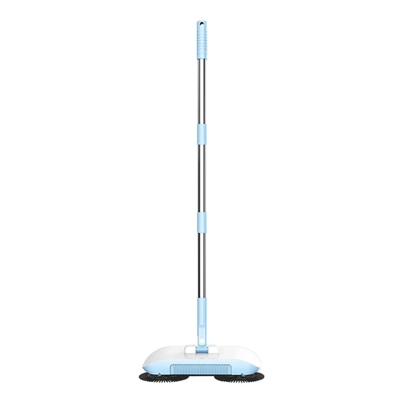 Floor Cleaning Machine Hand Push Sweeper 12.99x6.41Inch Household Lazy Three-In-One Suction Cleaning Machine for Hard Floors