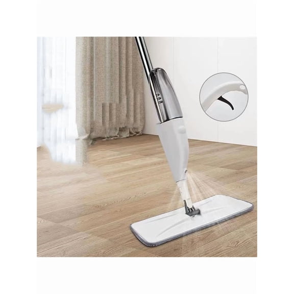 Floor Cleaning Mop With Refillable Bottle And Washable Microfiber Pads, A Dry And Wet Flat Mop Suitable For Home Or Commercial Use, Ideal For Hardwood, Laminate, And Tile Floors.