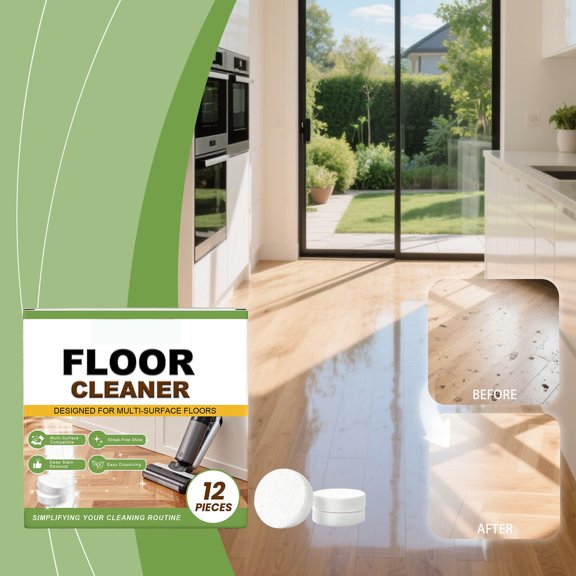 Floor Cleaning Sheets Multi-Purpose,Deep Stain Removal and Shine Restoration Easy Dissolving Pads,Suitable for Wood Tile Laminate Floors for Home Use and Daily Household Cleaning-A