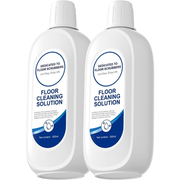 Floor Cleaning Solution Compatible With , Deep Cleans for Multiple Hard Floors, Suitable With All Robot Vacuums with Mopping and Cordless Wet/Dry Vacuum Mop Cleaner (Original 2 Bottle)