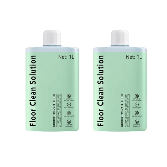 Floor Cleaning Solution Compatible with Roborock Robot Mops, 1L (33.8 fl.oz) Plant-Based Multi-Surface Cleaner for All Roborock Models S8/S7/Q Revo/Dyad Series, Jasmine Scent, Safe for Pets & Kids