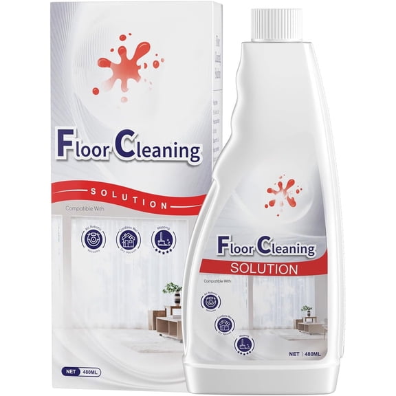 Floor Cleaning Solution Sweet Orange Scented, Compatible Cleaning Solution, Compatible with Robot Vacuums with Mop and Wet-Dry Suction Function, 16.93 Ounces (1 bottle)
