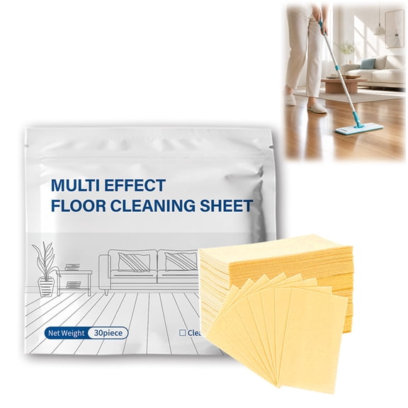 Floor Cleaning Tablets, Concentrated Multi Effect Floor Cleanser for Tile Hardwood Laminate Floors, 100 Pcs Pack.(Yellow)