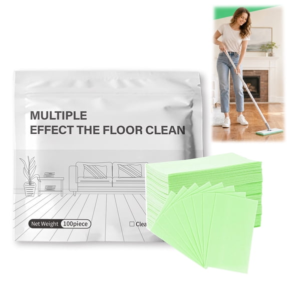 Floor Cleaning Tablets, Multi-Surface Floor Cleaner for Tile, Hardwood, Laminate (Green,100PCS)