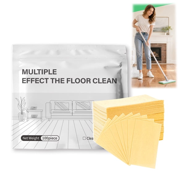 Floor Cleaning Tablets, Multi-Surface Floor Cleaner for Tile, Hardwood, Laminate (Yellow,100PCS)