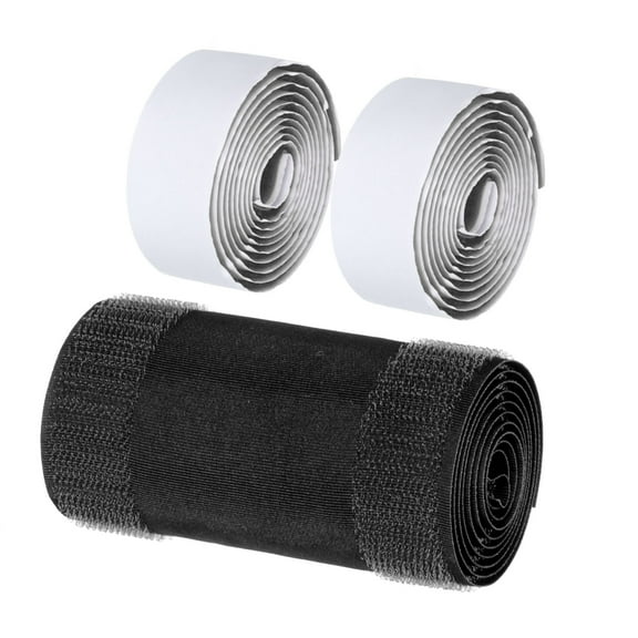 Floor Cord Cover 3.28 Ft x 3.94" Grip Floor Cable Protector Management with Adhesive Backing Black 1Pcs