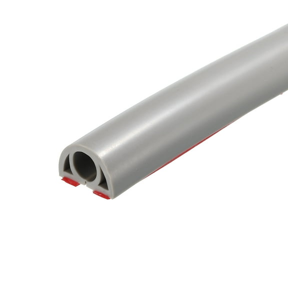 Floor Cord Cover Cable Protectors 0.35" W x 0.28" H 3.3ft Grey Self Adhesive Cable Management for Home Office