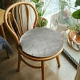 thumbnail image 1 of Floor Cushion, Czzoypi Soft Plush Tatami Chair Pad, Round Flock Seat Cushion for Dining Table Office Car 35x35cm Machine Washable, Gray, 1 of 6