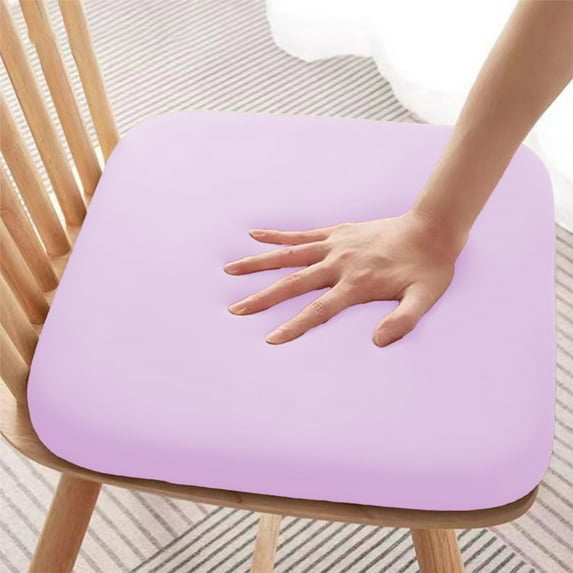 Floor Cushions for Sitting,Chair Seat Cushion,Sedentary Seat Slow Rebounds Foam Chair Cushion Stool Chair Cushion Suitable For Kitchen Restaurant Classroom Office Or Car(Purple 16*16IN)
