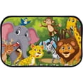 thumbnail image 1 of Floor Door Mats Bath Rugs Animals in Jungle , Entry Rug Non-Slip Washable Indoor Door Mat, Small Oriental Accent Throw Rug for Bedroom Kitchen Entryway Bathroom 36x24in Carpet Runner, 1 of 7