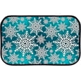 thumbnail image 1 of Floor Door Mats Bath Rugs Christmas Snowflakes Bathroom Carpet Non-Slip Absorbent for Entryway Indoor 23.6x15.7in Carpet Runner, 1 of 7