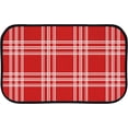 thumbnail image 1 of Floor Door Mats Bath Rugs Plaid Tartan Red , Entry Rug Non-Slip Washable Indoor Door Mat, Small Oriental Accent Throw Rug for Bedroom Kitchen Entryway Bathroom 36x24in Carpet Runner, 1 of 7