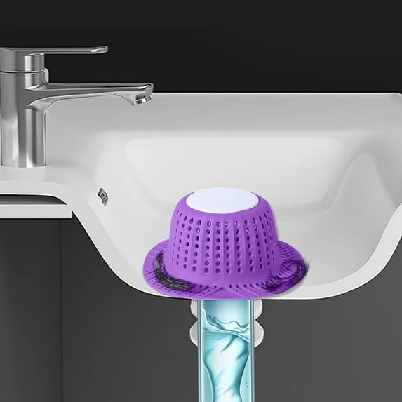 Floor Drain Hair Catcher, Washbasin Bathtub Drain Hair Blocker, Shower Sink Stopper for Clog Prevention