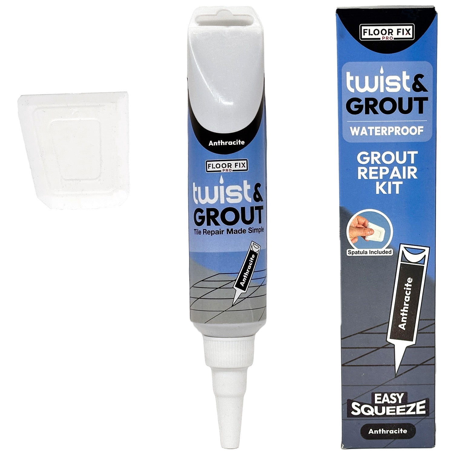 Floor-Fix Pro Twist & Grout Premixed Tile Grout Repair Kit, Anthracite ...