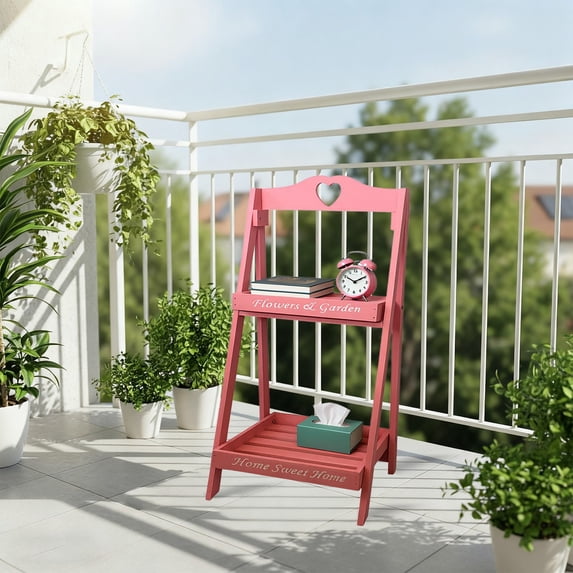 Floor Flower Rack Plant Stand Storage Shelf, Multi-Tier Organizer Decorative Indoor Outdoor Display, Suitable for Living Room Balcony Garden Use