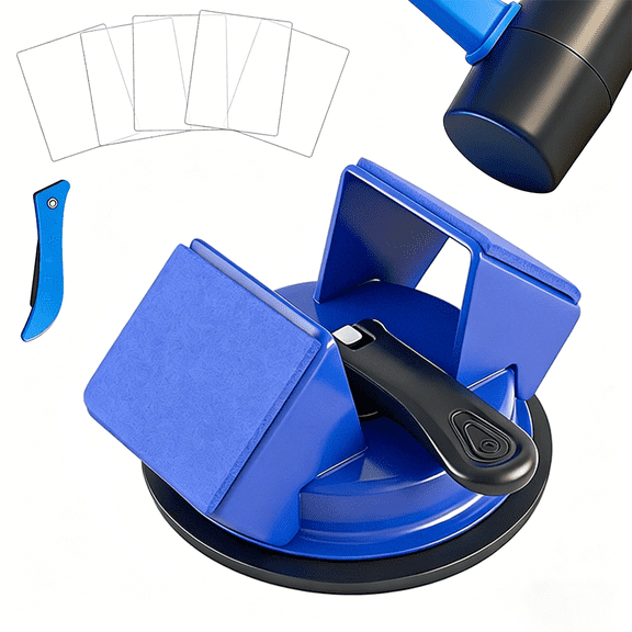 Floor Gap Fixer Tool Heavy Duty with 45 Dual-Sided Striking Iron Surface & Upgraded Suction Cup