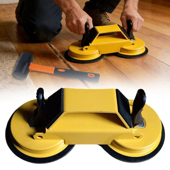 Floor Gap Fixer Tool With Silicone Suction Cups 45° Angled Striking For Laminate Vinyl Plank SPC Hardwood Floors Durable DIY Alignment Tool