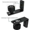 Floor Guide Adjustable for Sliding Barn Door Bottom Black