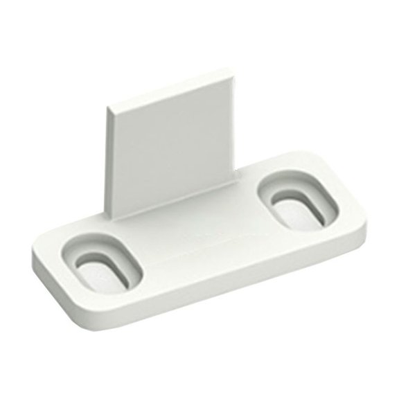 Floor Guide for Sliding Doors with Floor Mount, Designed to Fit Bypass, Pocket and Barn Style Doors Prevent Door Swing and Keep Smooth Sliding (white)