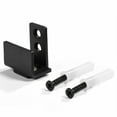 thumbnail image 1 of Floor Guides Black Steel Hardware Sliding Barn Door Bottom Wall Mount Floor Guide with Screws, 1 of 7