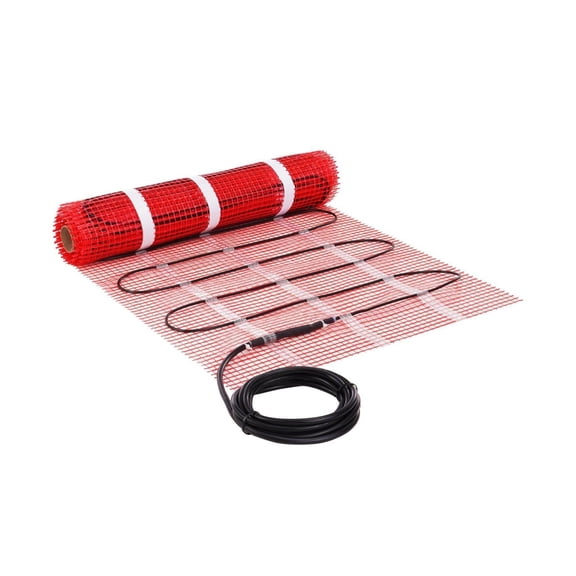 Floor Heating Mat 20 Sq Ft, Electric Radiant In-Floor Heating System with Thermostat