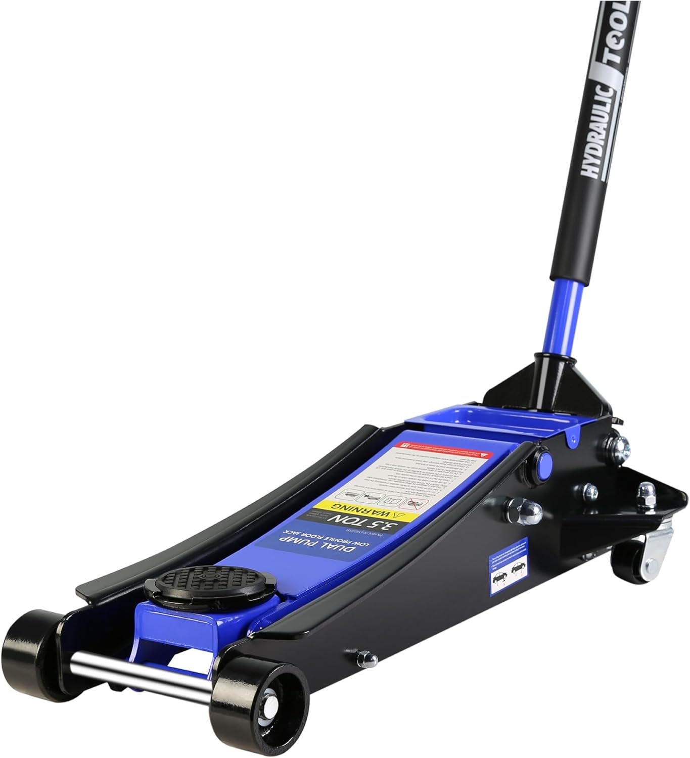 Floor Jack, 3.5 Ton Low Profile Floor Jack, HeavyDuty Steel Racing