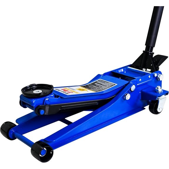 Floor Jack 3Ton/6600lbs.Dual Piston Fast Lifting Pump.Ultra Low Profile Floor Jack with Foot Pedal,Lifting Range 3.1"-20".Heavy Duty Hydraulic Racing Car Jack for MVPs,SUVs and Trucks.Trolley Jack