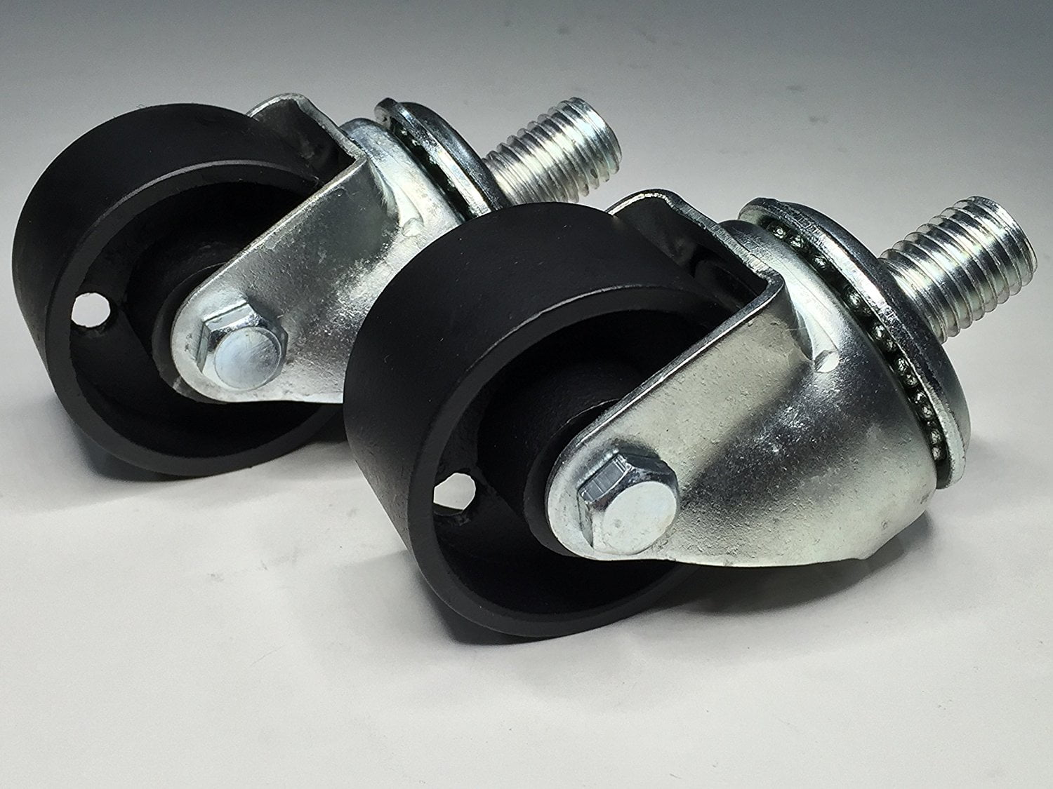 Floor Jack Casters (Black 2 Pcs) for Lincoln, Walker 93642, 93652